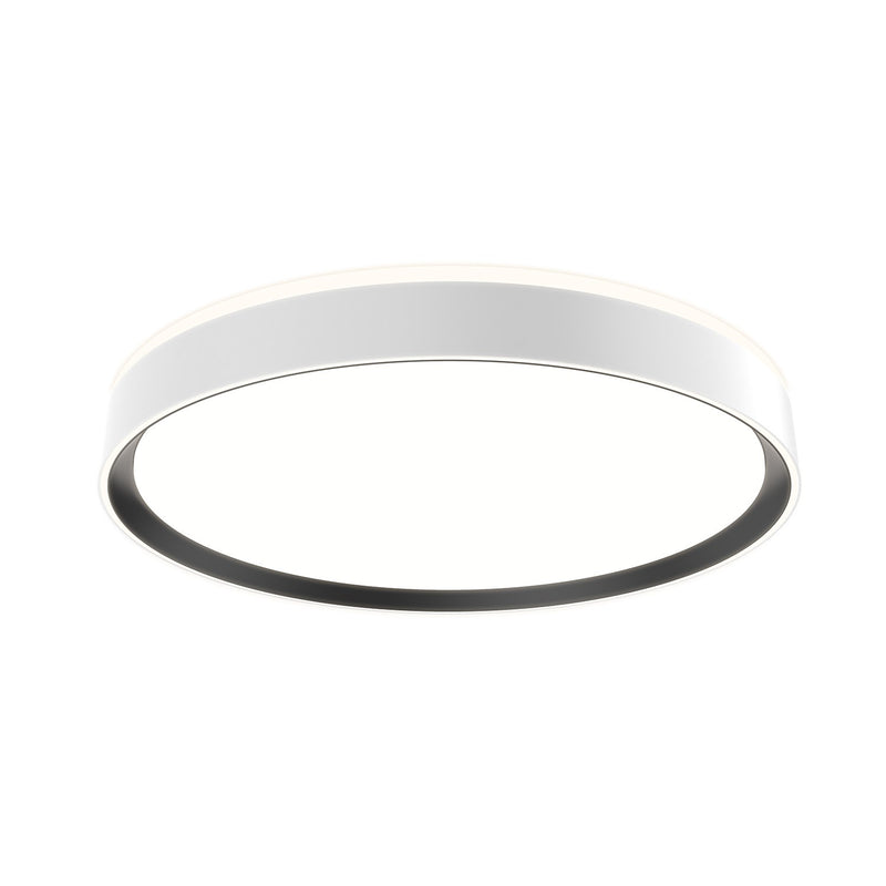 Kuzco Lighting FM43920-WH/BK-5CCT LED Flush Mount, White/Black