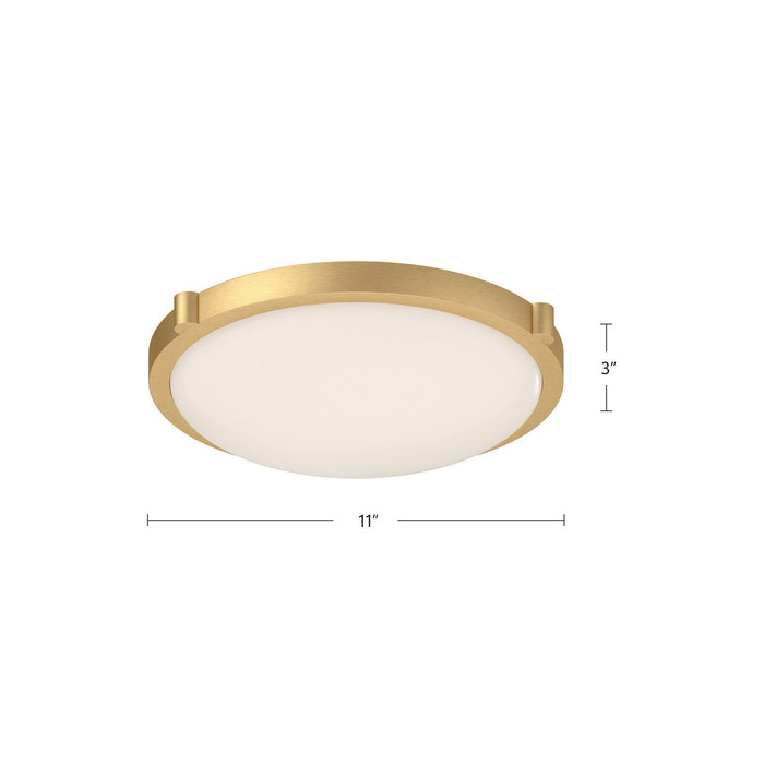 Kuzco Lighting 501112BG-LED-5CCT LED Flush Mount, Brushed Gold