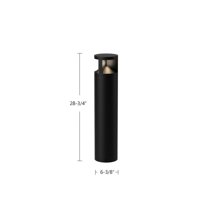 Kuzco Lighting EB82229-BK-UNV LED Exterior Bollard, Black