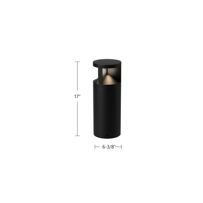 Kuzco Lighting EB82217-BK-UNV LED Exterior Bollard, Black