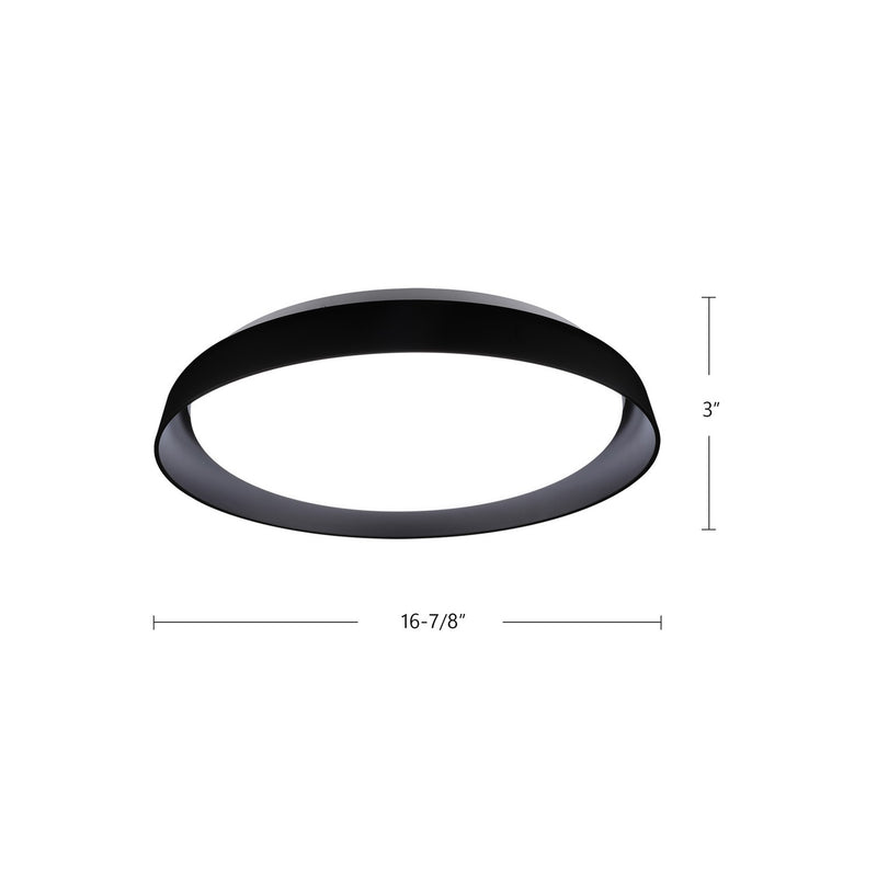 Kuzco Lighting FM43117-BK-5CCT LED Flush Mount, Black