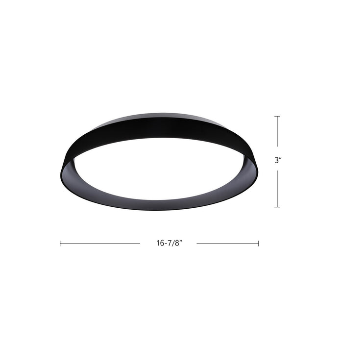 Kuzco Lighting FM43117-BK-5CCT LED Flush Mount, Black