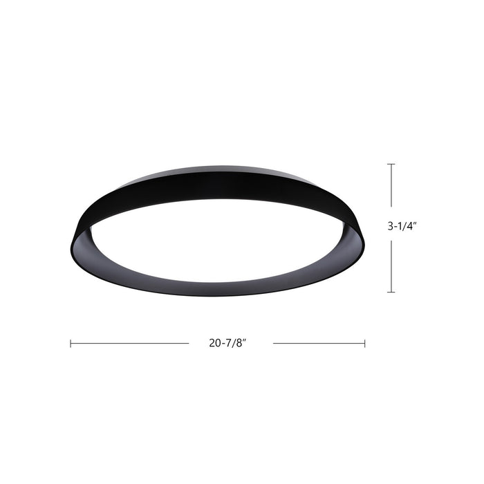 Kuzco Lighting FM43121-BK-5CCT LED Flush Mount, Black