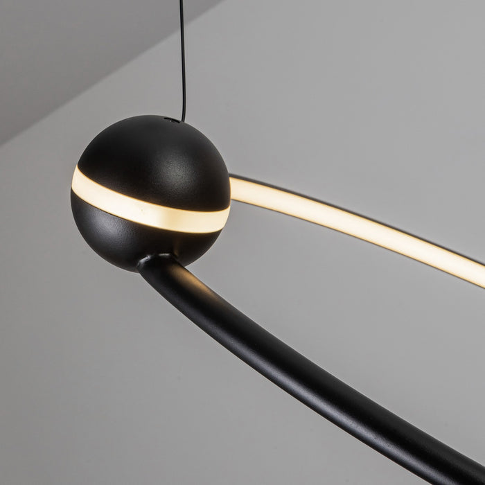 Kuzco Lighting CH17702-BK LED Chandelier, Black