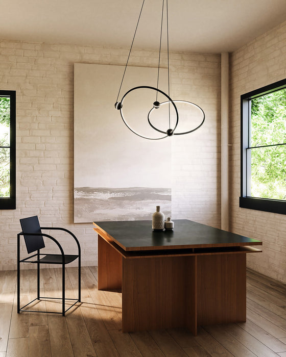 Kuzco Lighting CH17702-BK LED Chandelier, Black