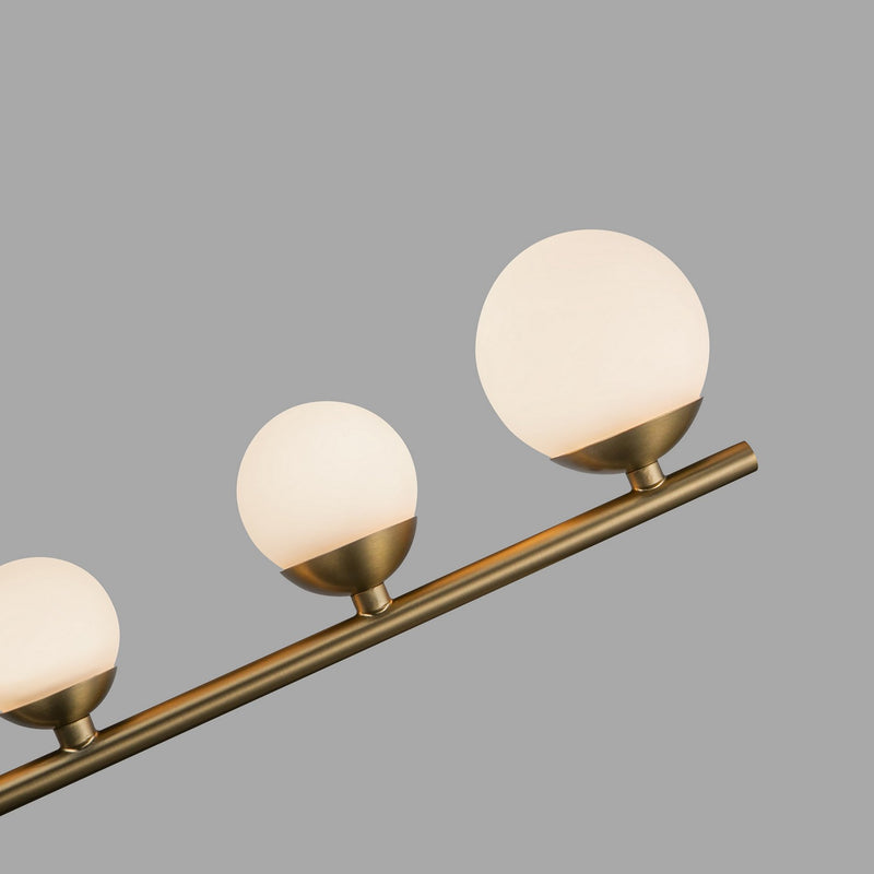 Kuzco Lighting PD55520-BG/OP LED Pendant, Brushed Gold/Opal Glass