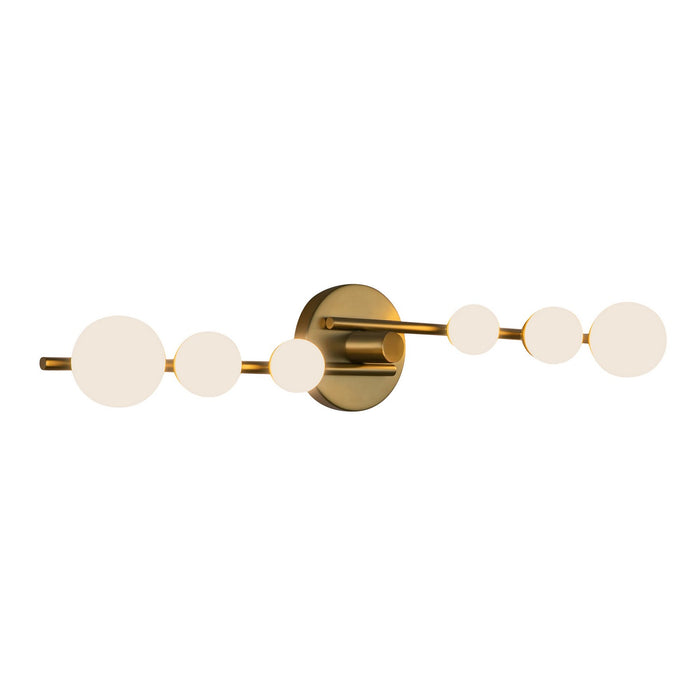 Kuzco Lighting VL55529-BG/OP LED Vanity, Brushed Gold/Opal Glass