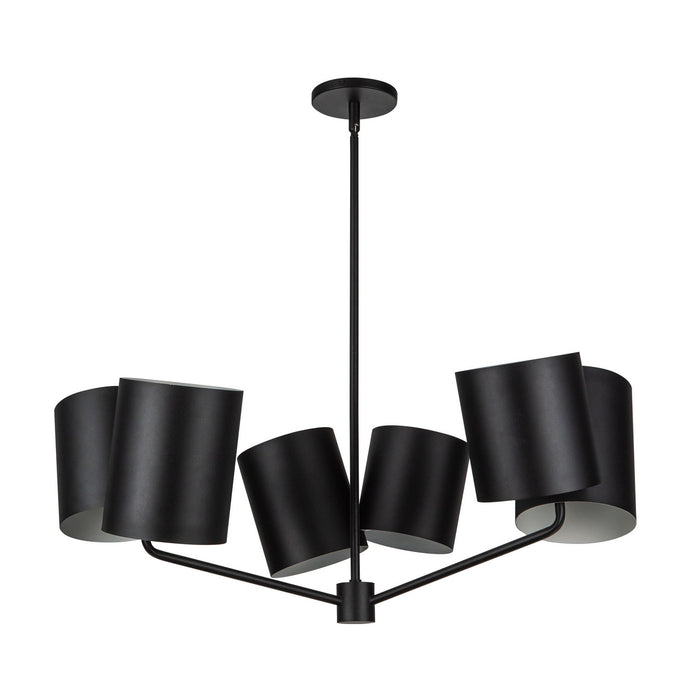Kuzco Lighting CH58830-BK Six Light Chandelier, Black