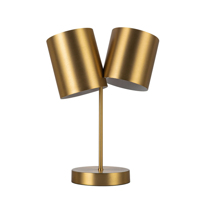 Kuzco Lighting TL58814-BG Two Light Table Lamp, Brushed Gold