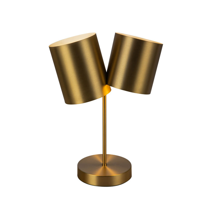 Kuzco Lighting TL58814-BG Two Light Table Lamp, Brushed Gold