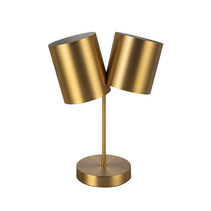 Kuzco Lighting TL58814-BG Two Light Table Lamp, Brushed Gold