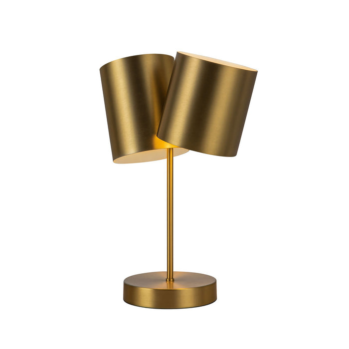 Kuzco Lighting TL58814-BG Two Light Table Lamp, Brushed Gold