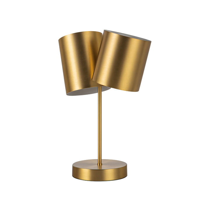 Kuzco Lighting TL58814-BG Two Light Table Lamp, Brushed Gold