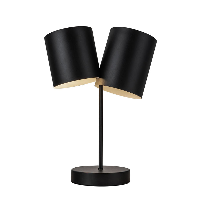 Kuzco Lighting TL58814-BK Two Light Table Lamp, Black