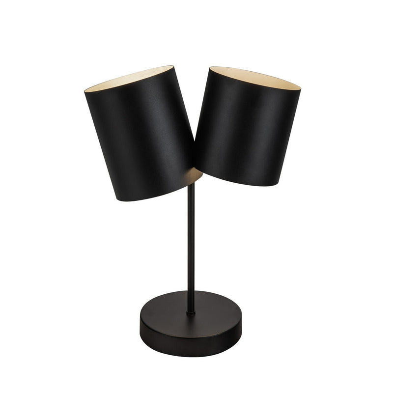 Kuzco Lighting TL58814-BK Two Light Table Lamp, Black
