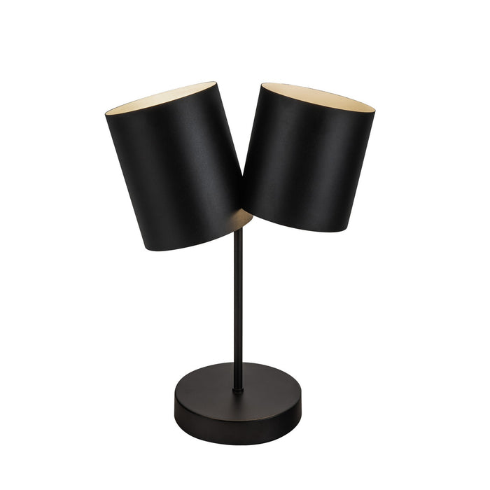 Kuzco Lighting TL58814-BK Two Light Table Lamp, Black