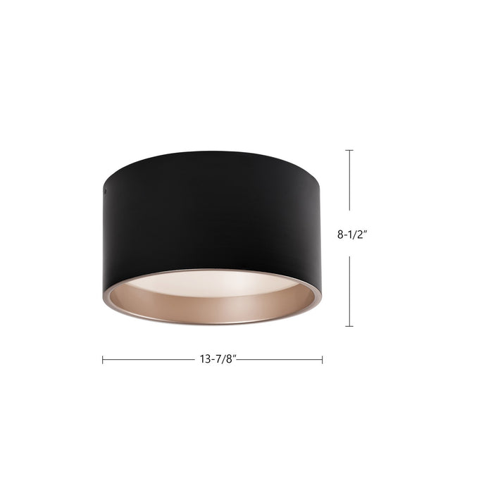Kuzco Lighting FM11414-BK-5CCT LED Flush Mount, Black