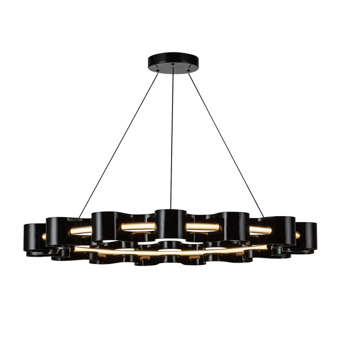 Kuzco Lighting CH18035-GBK LED Chandelier, Gloss Black
