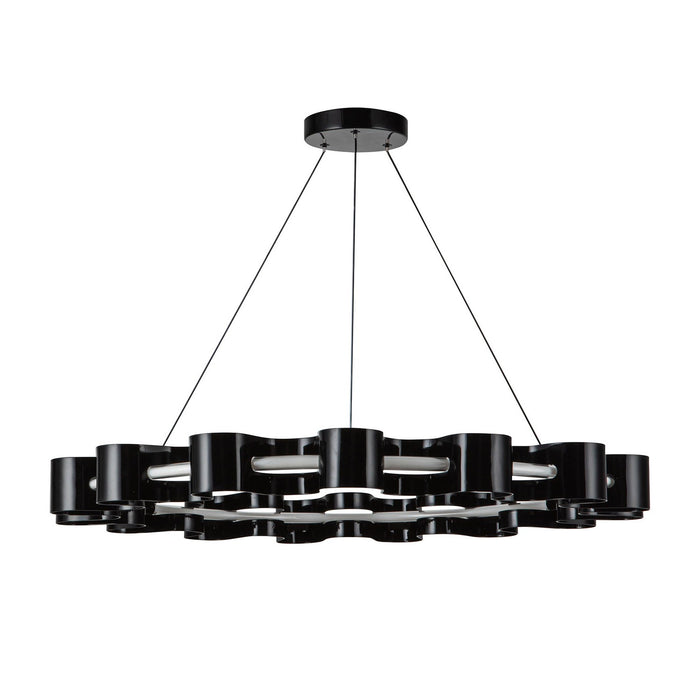 Kuzco Lighting CH18035-GBK LED Chandelier, Gloss Black