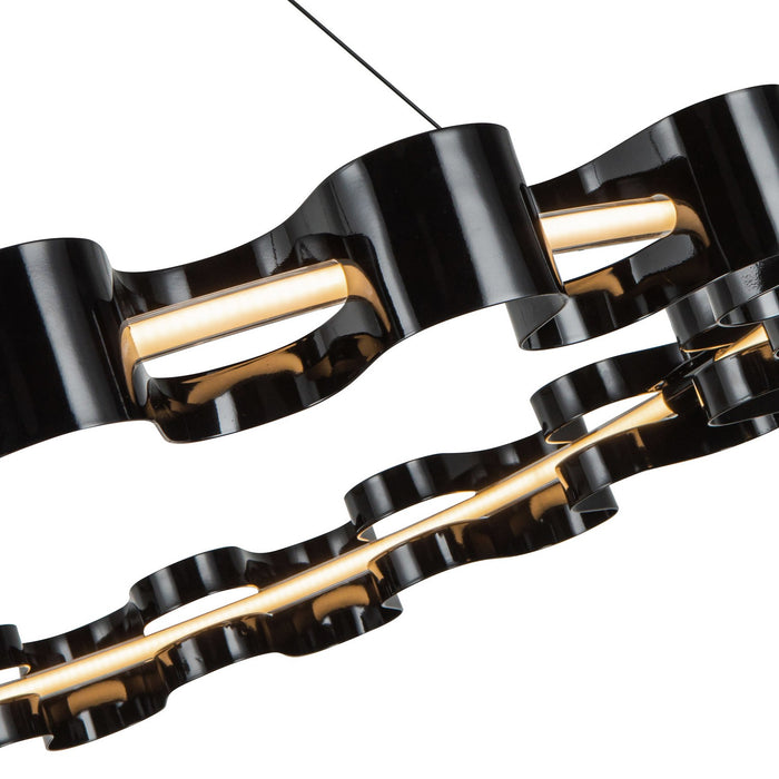 Kuzco Lighting CH18035-GBK LED Chandelier, Gloss Black
