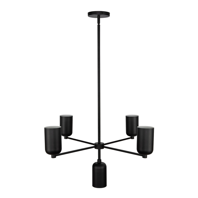 Kuzco Lighting CH57731-BK Five Light Chandelier, Black