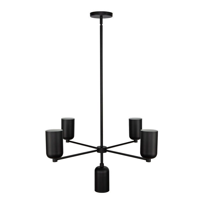 Kuzco Lighting CH57731-BK Five Light Chandelier, Black