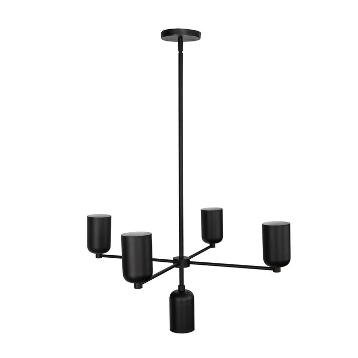 Kuzco Lighting CH57731-BK Five Light Chandelier, Black