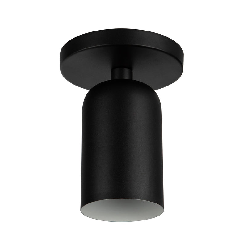 Kuzco Lighting SF57704-BK One Light Semi-Flush Mount, Black