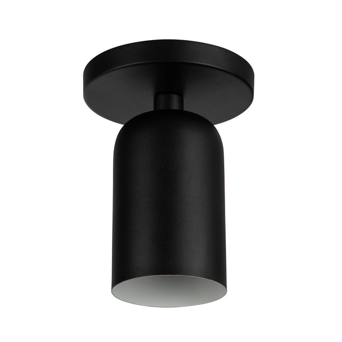 Kuzco Lighting SF57704-BK One Light Semi-Flush Mount, Black