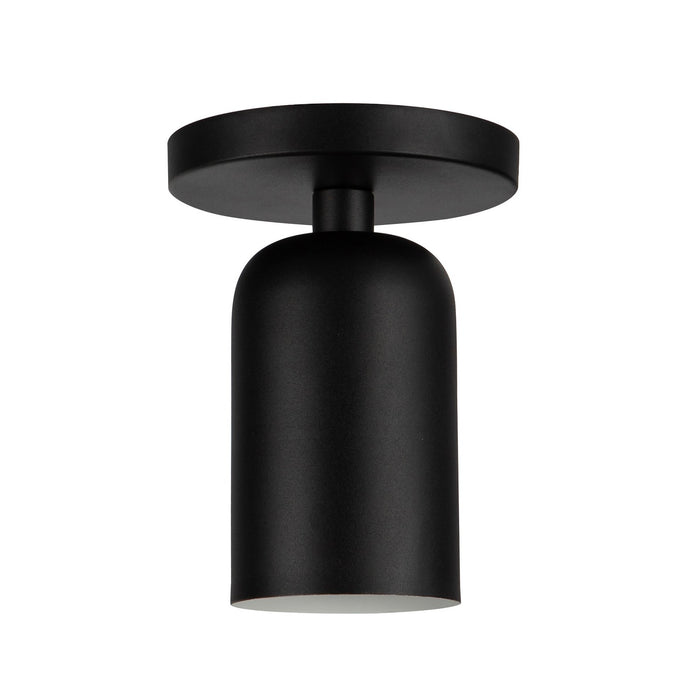 Kuzco Lighting SF57704-BK One Light Semi-Flush Mount, Black
