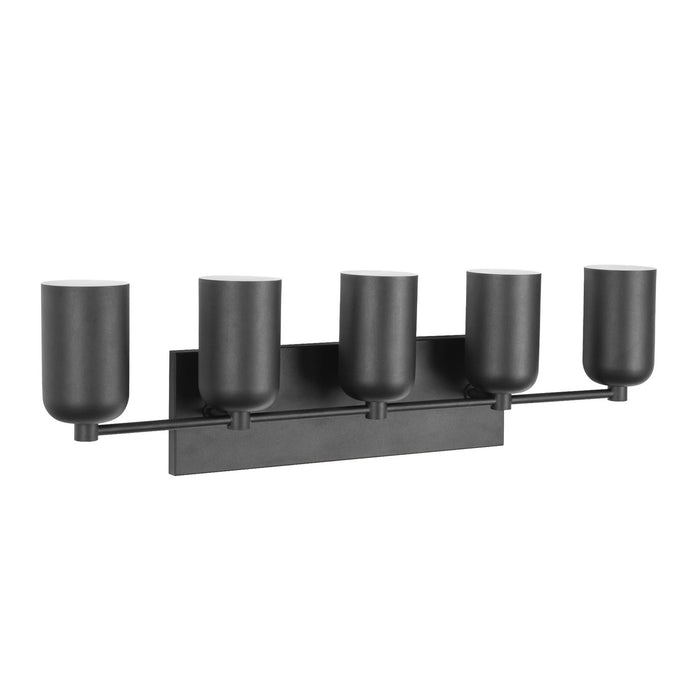 Kuzco Lighting VL57732-BK Five Light Vanity, Black