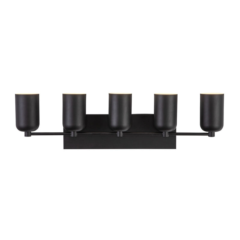 Kuzco Lighting VL57732-BK Five Light Vanity, Black