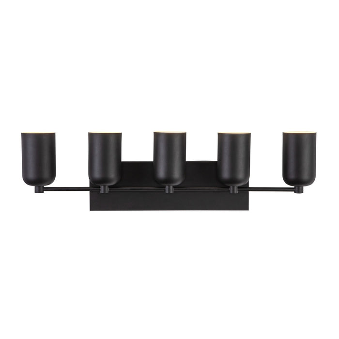 Kuzco Lighting VL57732-BK Five Light Vanity, Black