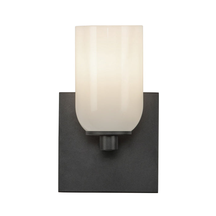 Kuzco Lighting WS57704-BK/GO One Light Wall Sconce, Black/Glossy Opal Glass