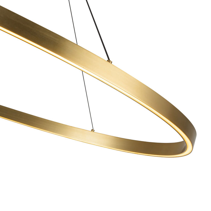 Kuzco Lighting LP79153-BG LED Linear Pendant, Brushed Gold