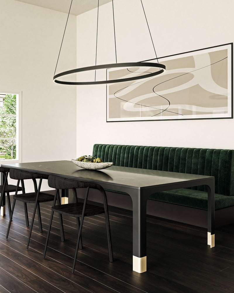 Kuzco Lighting LP79153-BK LED Linear Pendant, Black