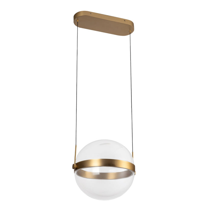Kuzco Lighting PD75912-BG/LG-3CCT LED Pendant, Brushed Gold/Light Guide
