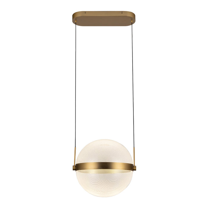Kuzco Lighting PD75912-BG/LG-3CCT LED Pendant, Brushed Gold/Light Guide