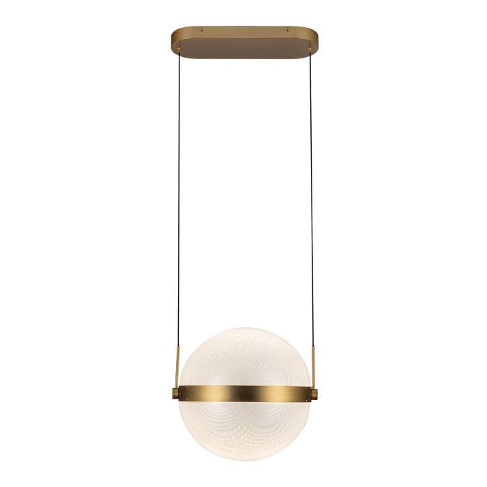 Kuzco Lighting PD75912-BG/LG-3CCT LED Pendant, Brushed Gold/Light Guide