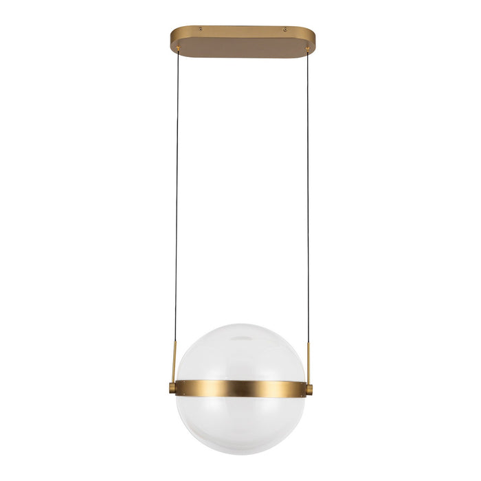 Kuzco Lighting PD75912-BG/LG-3CCT LED Pendant, Brushed Gold/Light Guide