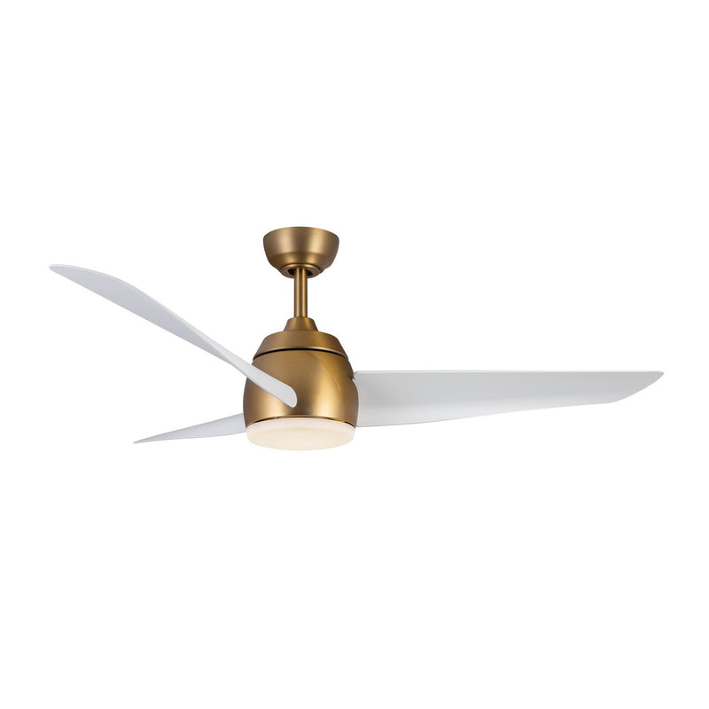 Kuzco Lighting CF91954-BG/WH 54" Ceiling Fan, Brushed Gold/Matte White