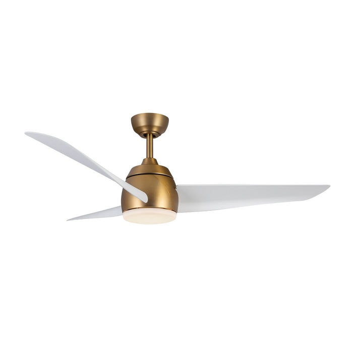 Kuzco Lighting CF91954-BG/WH 54" Ceiling Fan, Brushed Gold/Matte White