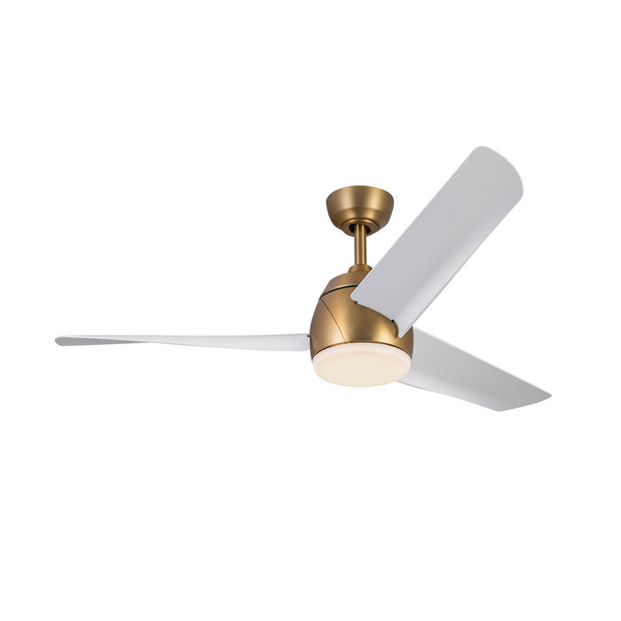 Kuzco Lighting CF91954-BG/WH 54" Ceiling Fan, Brushed Gold/Matte White