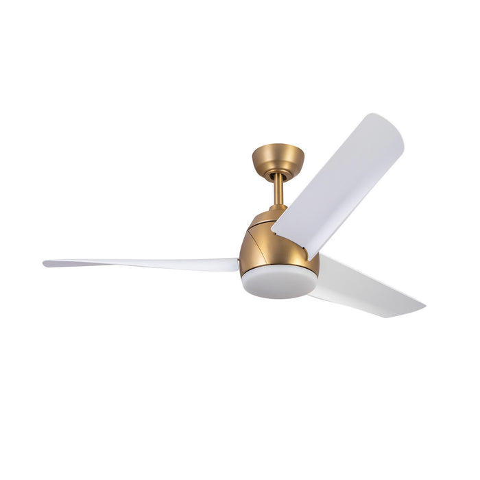Kuzco Lighting CF91954-BG/WH 54" Ceiling Fan, Brushed Gold/Matte White