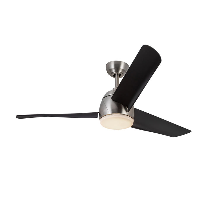 Kuzco Lighting CF91954-BN/MB 54" Ceiling Fan, Brushed Nickel/Matte Black