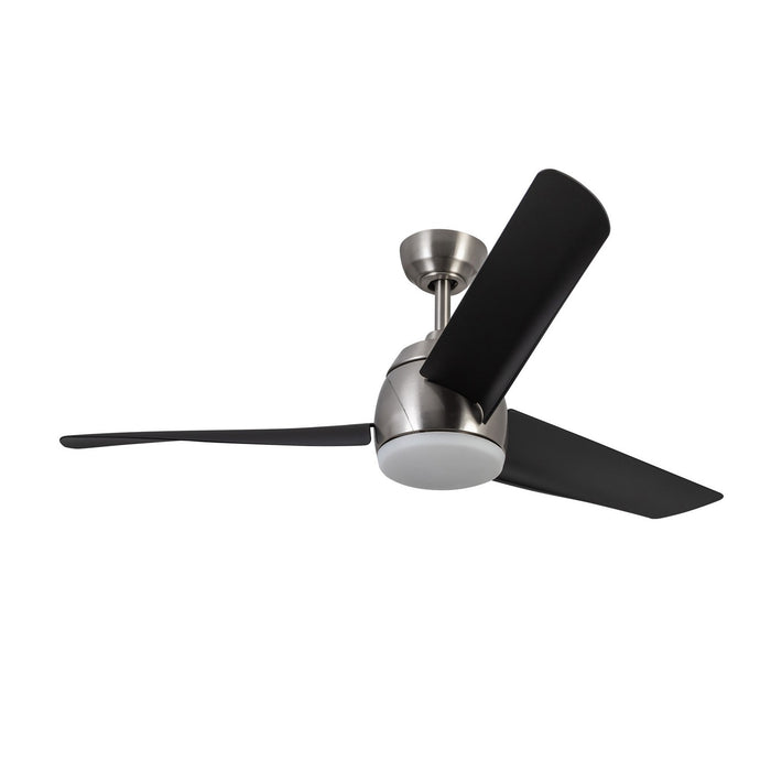 Kuzco Lighting CF91954-BN/MB 54" Ceiling Fan, Brushed Nickel/Matte Black