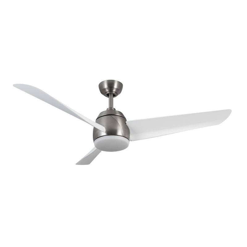 Kuzco Lighting CF91954-BN/WH 54" Ceiling Fan, Brushed Nickel/Matte White