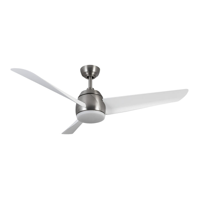 Kuzco Lighting CF91954-BN/WH 54" Ceiling Fan, Brushed Nickel/Matte White