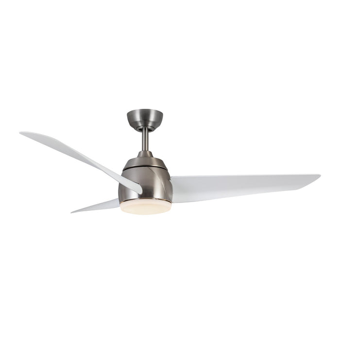 Kuzco Lighting CF91954-BN/WH 54" Ceiling Fan, Brushed Nickel/Matte White