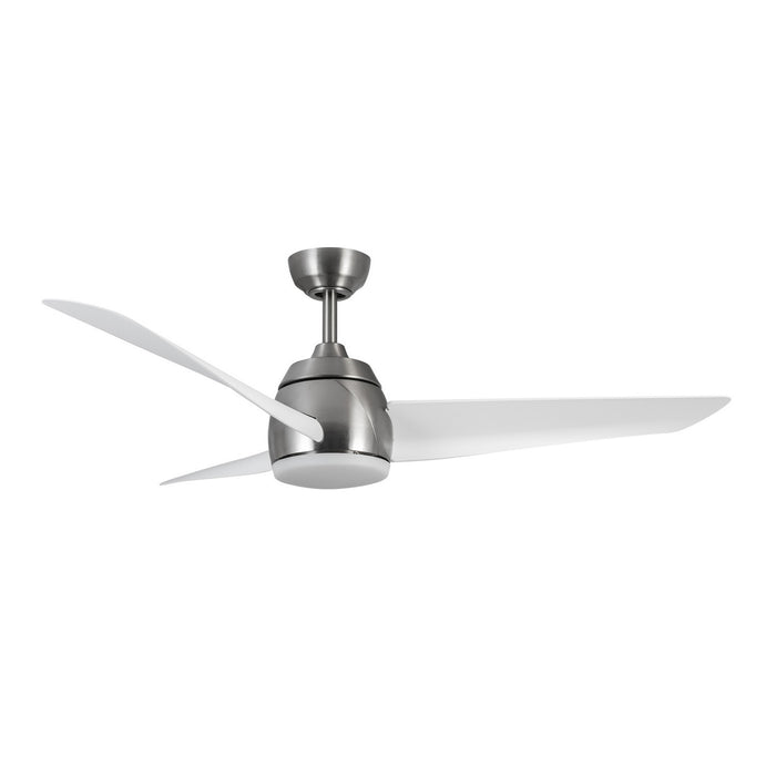 Kuzco Lighting CF91954-BN/WH 54" Ceiling Fan, Brushed Nickel/Matte White